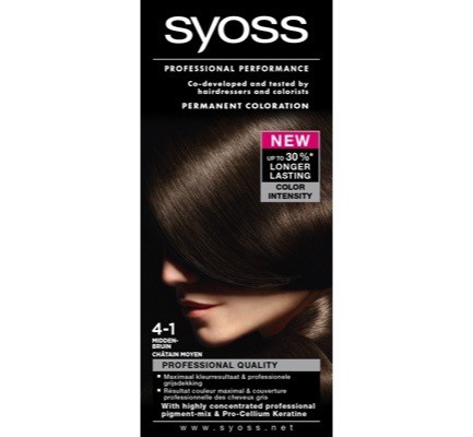 Syoss Colors 4-1 Middenbruin 1set