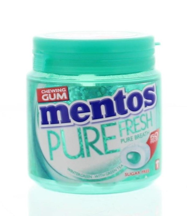Mentos Gum pure fresh winter pot (50 Stuks)