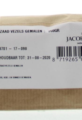 Jacob Hooy Vlozaad vezels gemalen (250 Gram)