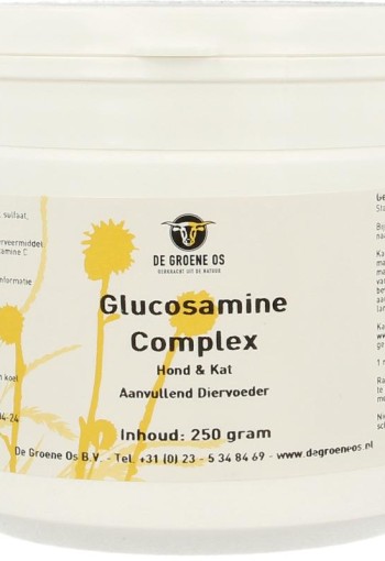 Groene Os Glucosamine complex hond/kat (250 Gram)