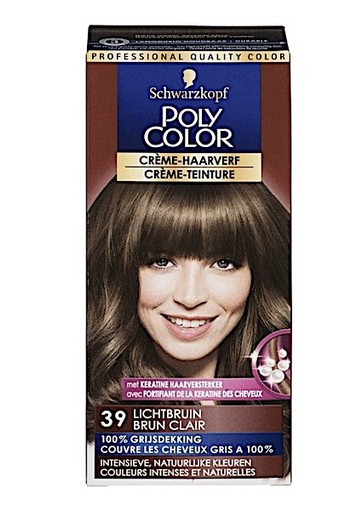 Schwarzkopf Poly Color 39 Lichtbruin Crème Haarverf