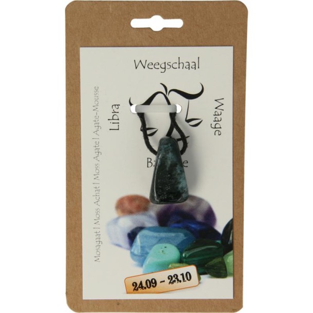 Steengoed Sterrenbeeldsteen hanger weegschaal (1 Stuks)