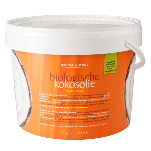 Omega & More Kokosolie geurloos bio (10 Kilogram)