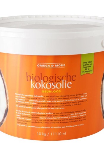 Omega & More Kokosolie geurloos bio (10 Kilogram)