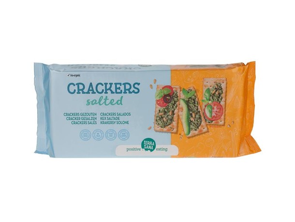 Terrasana Crackers gezouten bio (300 Gram)
