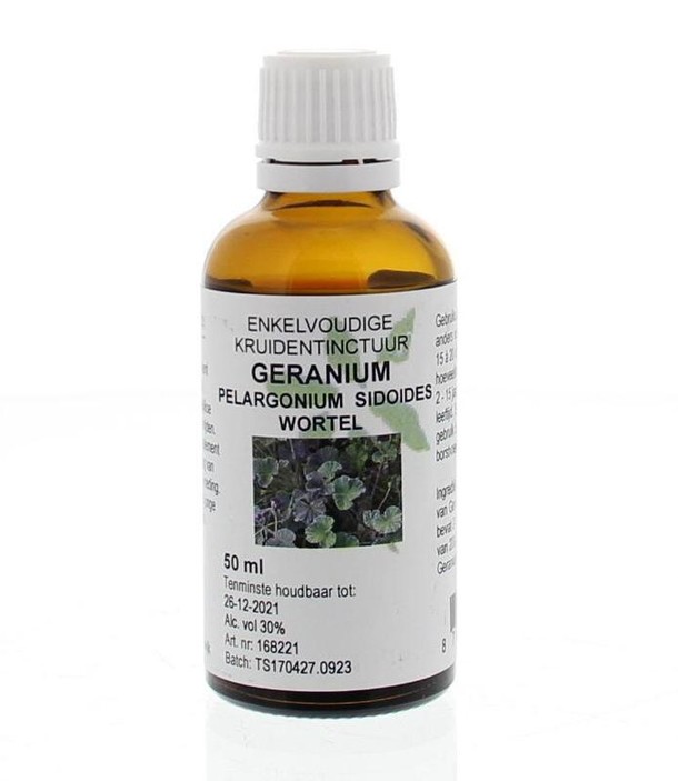 Natura Sanat Pelargonium / geraniumwortel tinctuur (50 Milliliter)