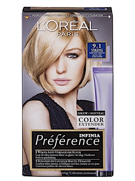 L'Oréal Paris Préférence Infinia 9.1 Zeer Licht Asblond Haarkleuring