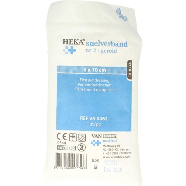 Heka Snelverband nr. 2 8 x 10cm (1 Stuks)