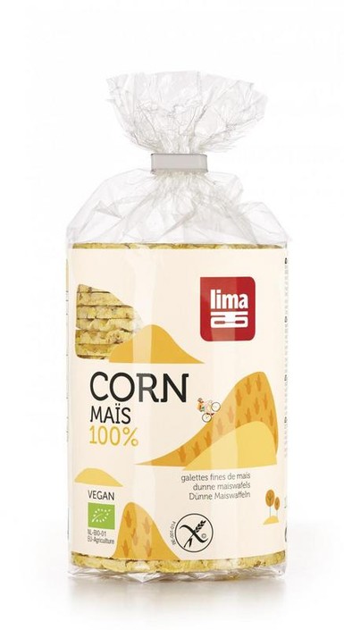 Lima Maiswafels dun rond bio (120 Gram)