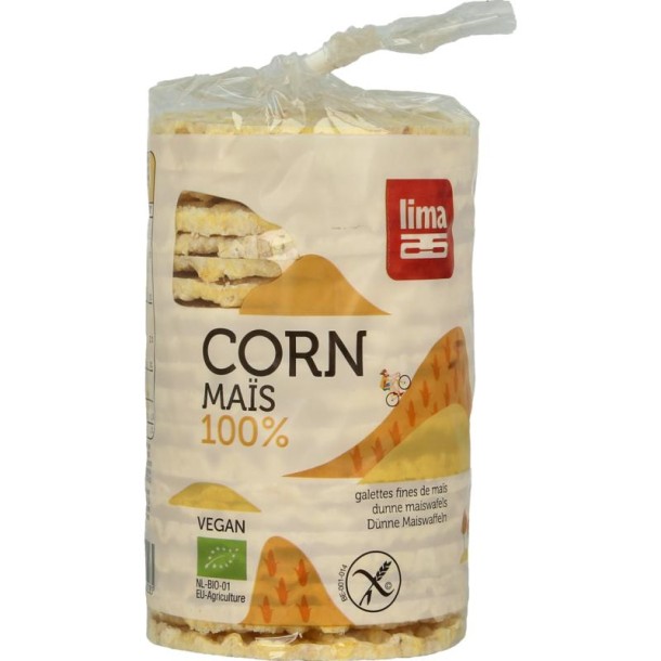 Lima Maiswafels dun rond bio (120 Gram)