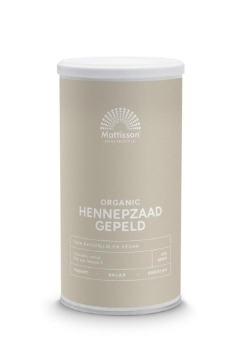Mattisson Hennepzaad gepeld bio (250 Gram)
