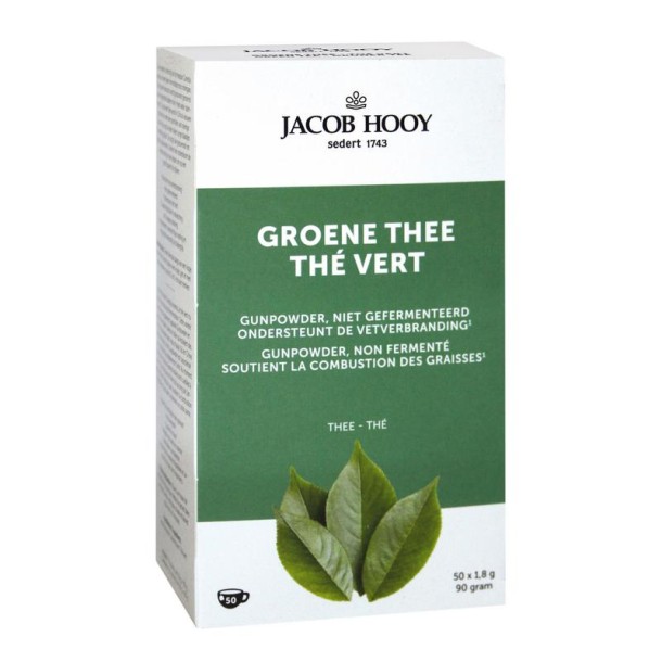 Jacob Hooy Groene thee zakjes (50 Zakjes)
