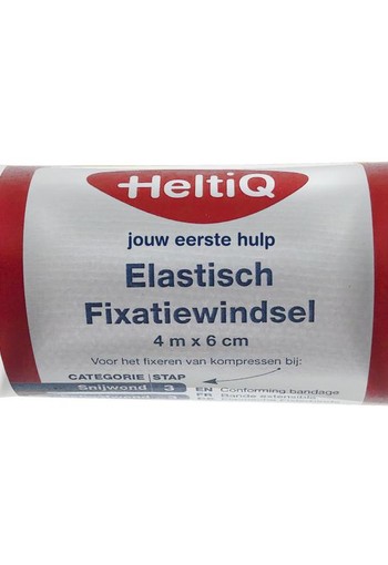 Heltiq Elastisch fixatiewindsel 4 m x 6 cm (1 Stuks)