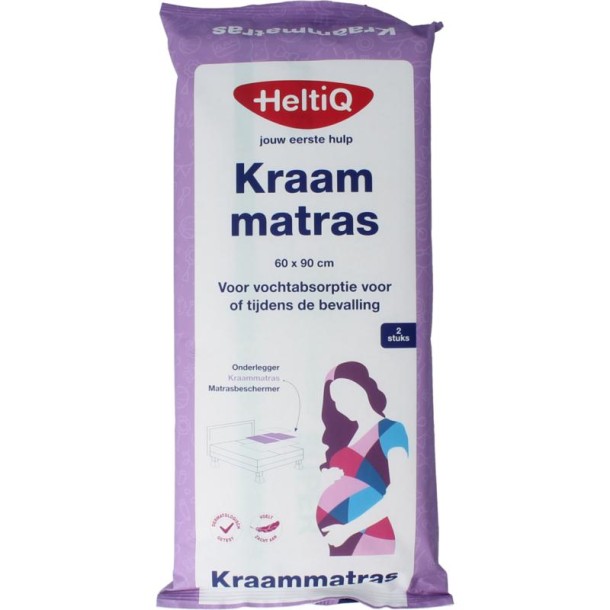 Heltiq Kraammatras 60 x 90cm zak (2 Stuks)