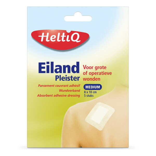 Heltiq Eilandpleisters 8 x 10cm (5 Stuks)