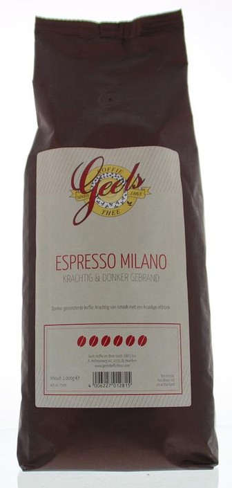 Geels Espresso milano donkere bonen (1 Kilogram)