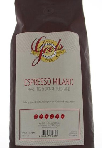 Geels Espresso milano donkere bonen (1 Kilogram)