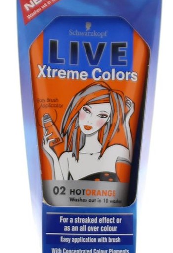 Live Xtreme colors 02 hot orange (150 Milliliter)