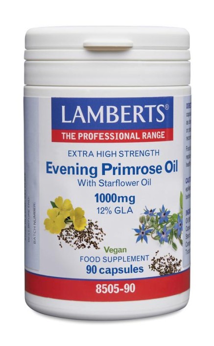 Lamberts Teunisbloem met borageolie 1000mg (90 Capsules)