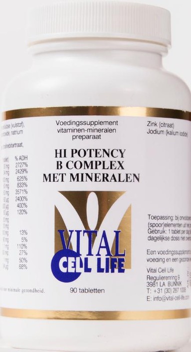 Vital Cell Life Hi potency B complex & mineralen (90 Tabletten)