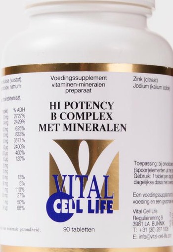Vital Cell Life Hi potency B complex & mineralen (90 Tabletten)