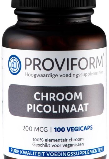 Proviform Chroom picolinaat 200 mcg (100 Vegetarische capsules)