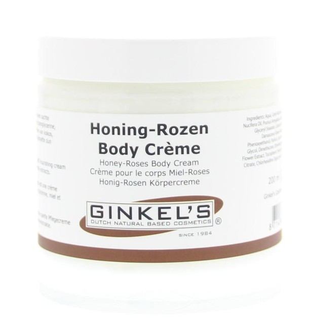 Ginkel's Bodycreme honing rozen (200 Milliliter)