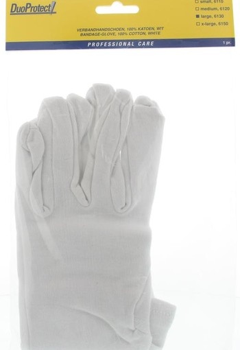 Duoprotect Handschoen katoen large (1 Paar)