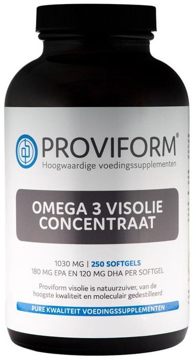 Proviform Omega 3 visolie concentraat 1000 mg (250 Softgels)