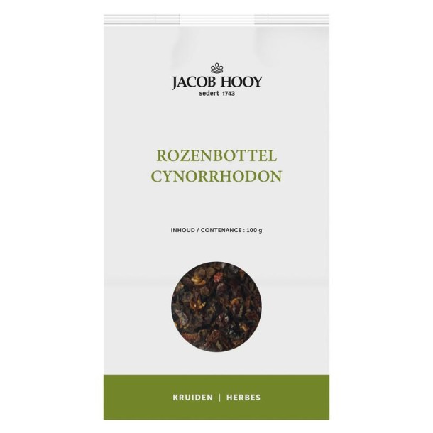 Jacob Hooy Rozenbottel gesneden (100 Gram)