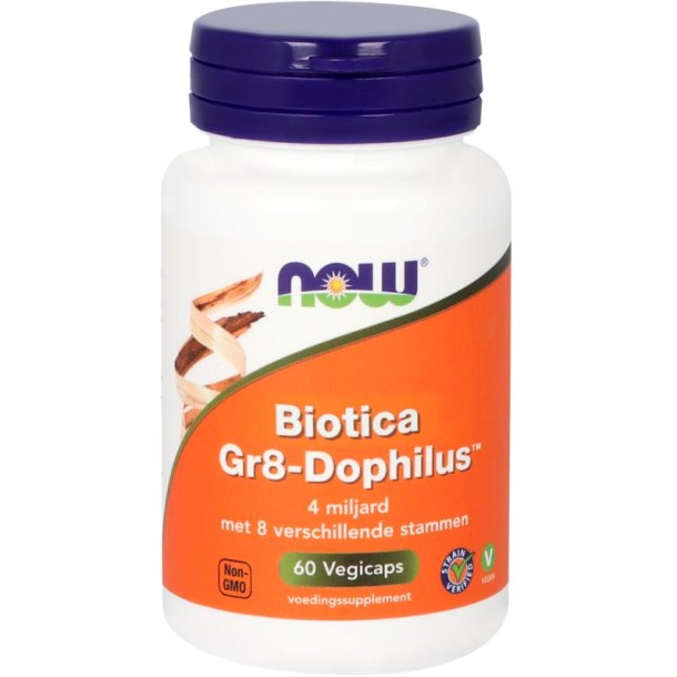 NOW Biotica Gr8-dophilus (60 Vegetarische capsules)
