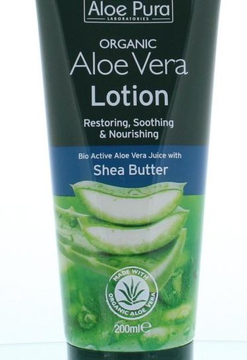 Optima Aloe pura organic aloe vera lotion (200 Milliliter)