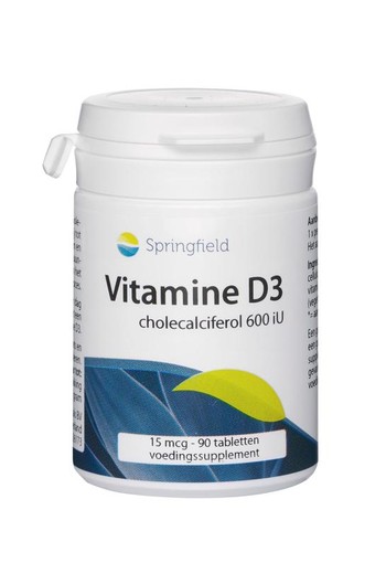 Springfield Vitamine D3 600IU (90 Tabletten)