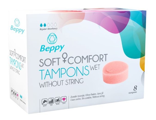 Beppy Soft+ comfort tampons wet (8 Stuks)