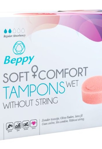 Beppy Soft+ comfort tampons wet (8 Stuks)