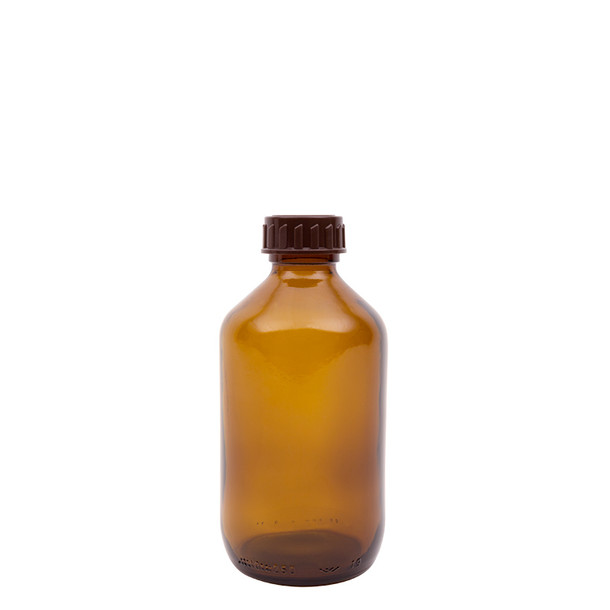 Blockland Medicijnfles bruin gedopt 200ml/28mm (14 Stuks)