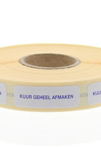 Blockland Strooketiket kuur geheel afmaken 30 x 7mm (1000 Stuks)