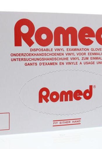 Romed Vinyl handschoen niet steriel poedervrij M (100 Stuks)