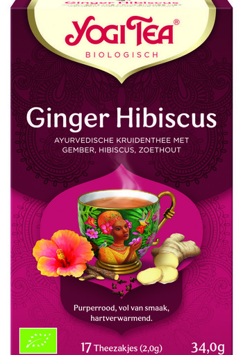 Yogi Tea Ginger hibiscus bio (17 Zakjes)