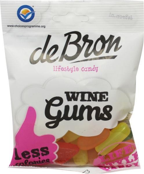 De Bron Winegums English suikervrij (100 Gram)