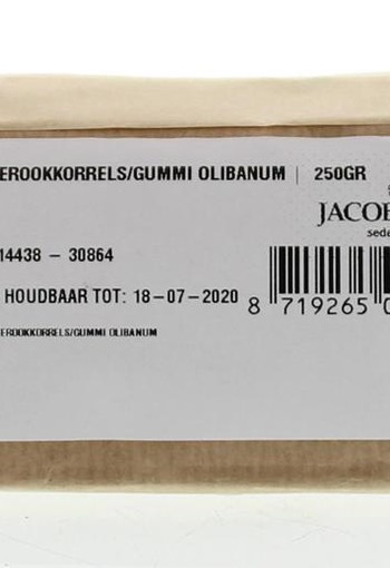 Jacob Hooy Wierookkorrels gummi olibanum (250 Gram)