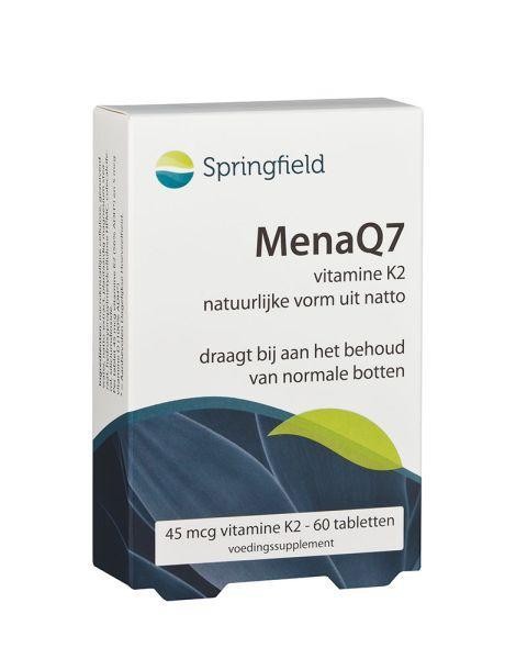 Springfield MenaQ7 vitamine K2 45 mcg (60 Tabletten)