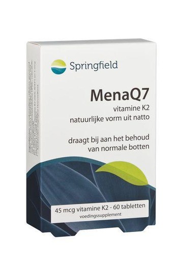 Springfield MenaQ7 vitamine K2 45 mcg (60 Tabletten)