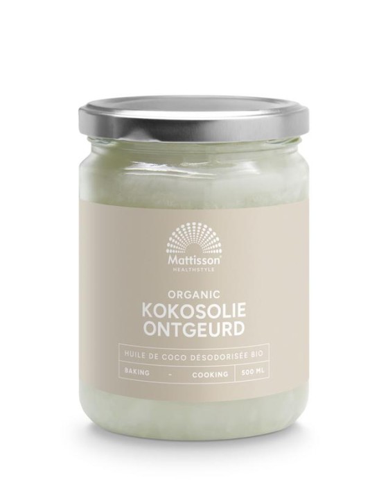 Mattisson Kokosolie geurloos bio (500 Milliliter)