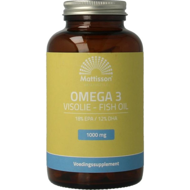 Mattisson Omega 3 visolie 18% EPA 12% DHA 1000mg (120 Capsules)