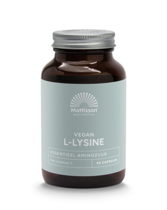 Mattisson L-Lysine+ met vitamine C (90 Vegetarische capsules)
