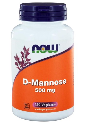 NOW D-Mannose 500mg (120 Vegetarische capsules)
