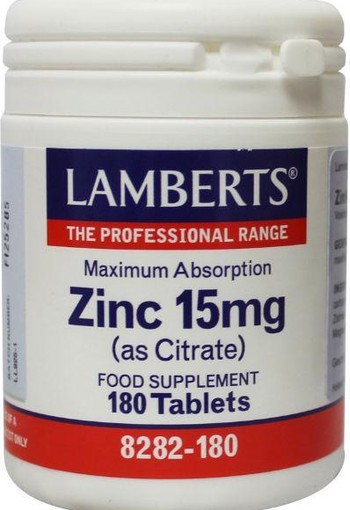 Lamberts Zink citraat 15mg (180 Tabletten)