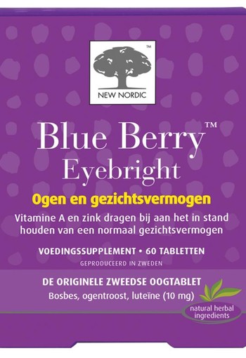 New Nordic Blue berry eyebright 60 Tabletten