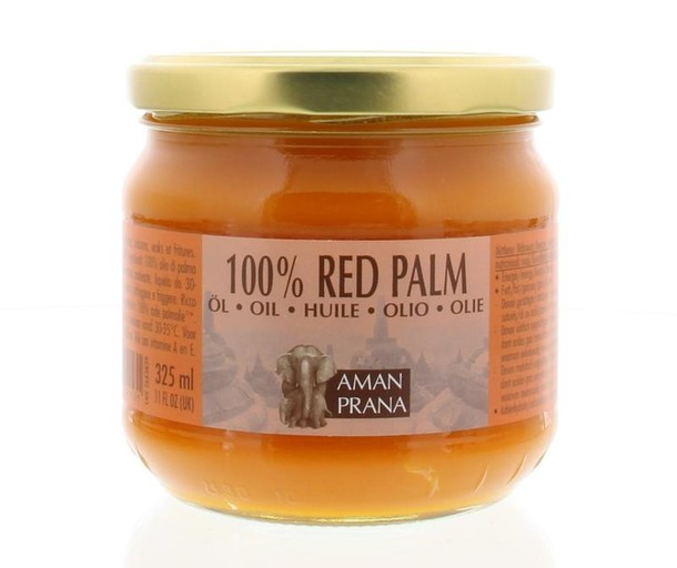 Amanprana Rode palm olie bio (325 Milliliter)